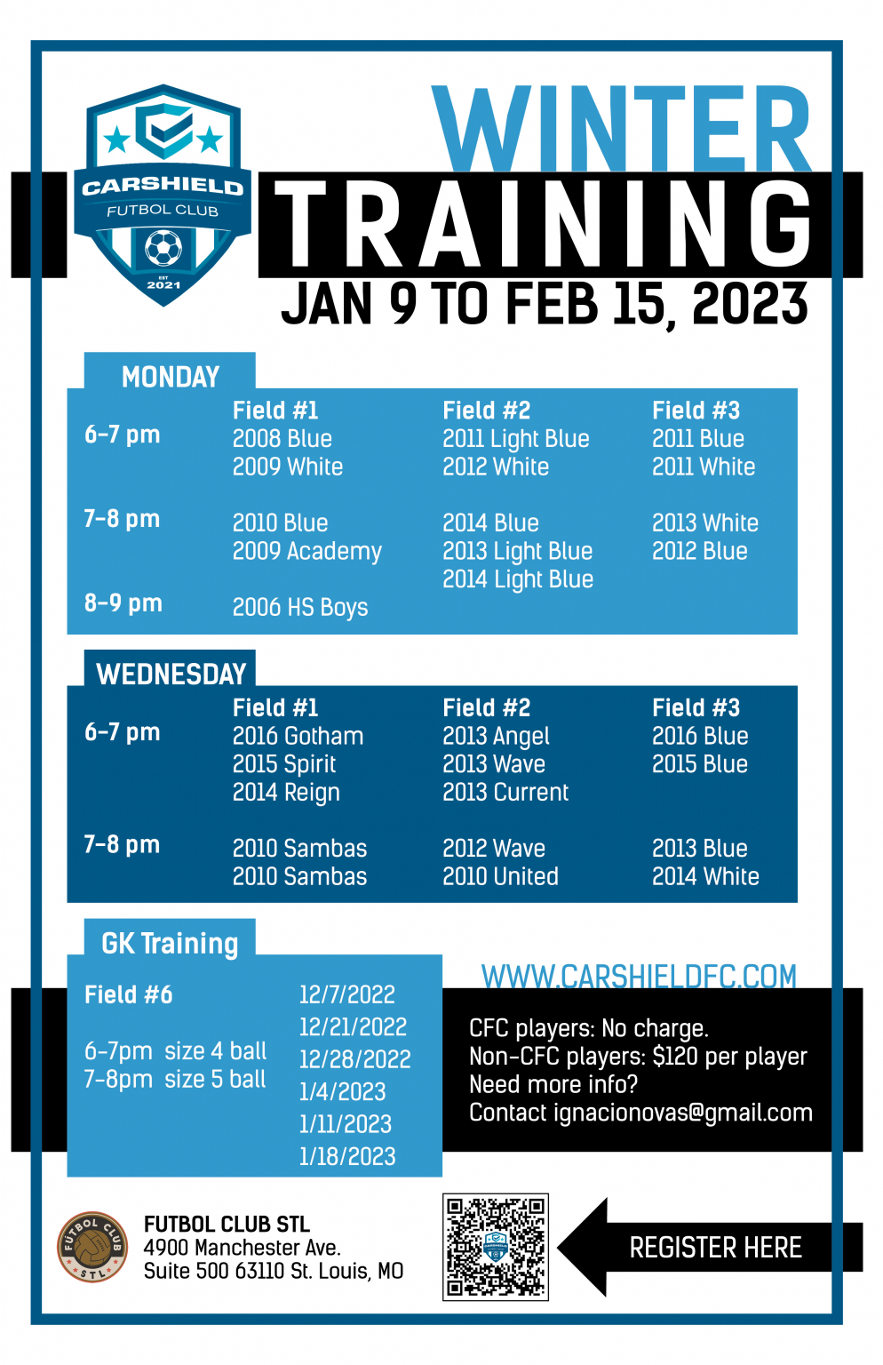 Winter Training CarShield FC