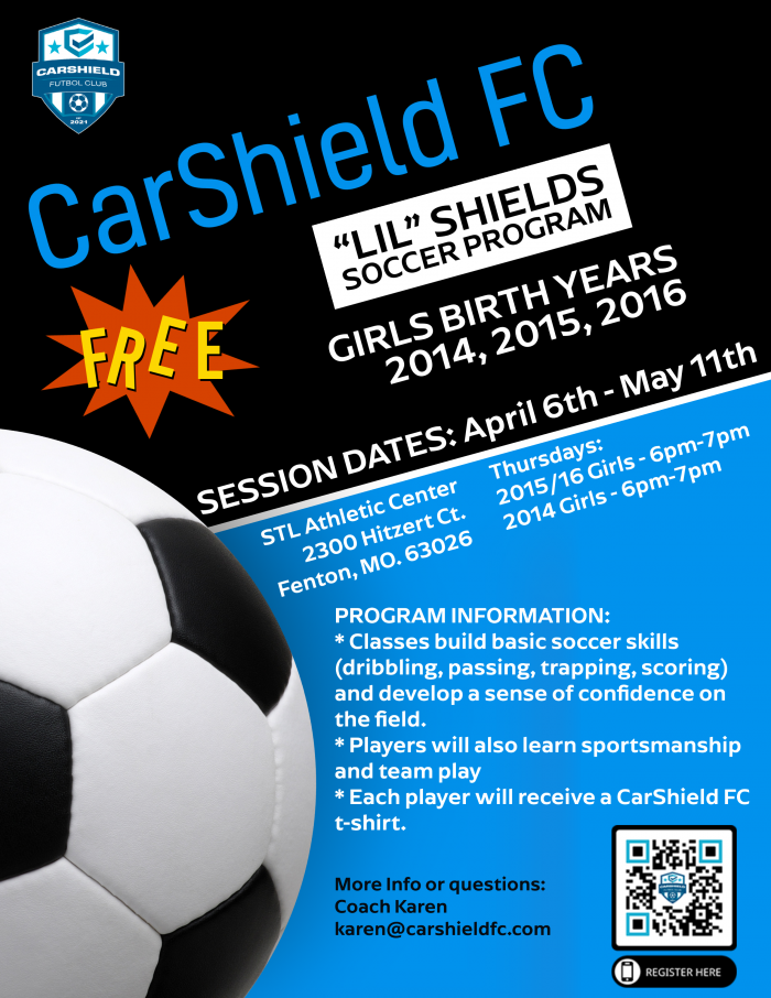Lil’ Shields Program CarShield FC